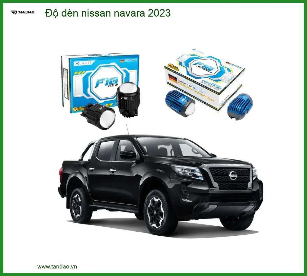 Độ Đèn Bi LED Nissan Navara 2023 - Địa Chỉ Lắp Đặt Chính Hãng TPHCM