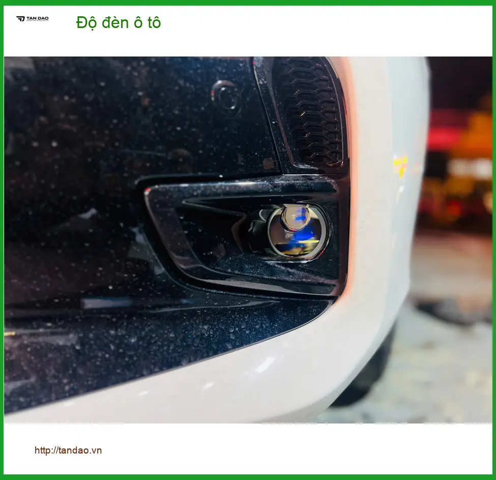 Anh Khánh độ đèn ô tô Hyundai Accent tại Quận Bình Tân vì đèn zin yếu khi đi đêm khuya ảnh thực tế 4