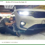 Anh Dũng độ đèn ô tô Honda City Quận 12 vì thường xuyên đi công tác xa vào ban đêm