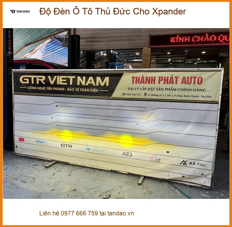 Chú Phi độ đèn ô tô cho Xpander tại Thủ Đức vì đèn zin không đủ sáng khi đi trời tối