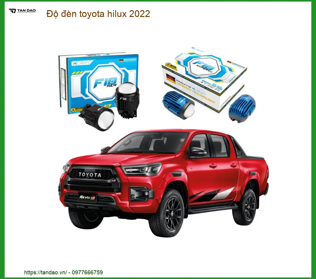 Độ đèn Toyota Hilux 2022 - Trung Tâm Độ Đèn Chính Hãng TPHCM