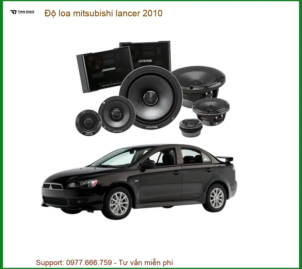 Độ Loa Ô Tô Mitsubishi Lancer 2010 - Địa Chỉ Lắp Đặt Uy Tín TPHCM