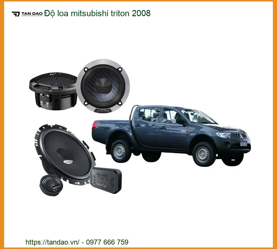 Độ Loa Ô Tô Mitsubishi Triton 2008 - Địa Chỉ Lắp Đặt Uy Tín TPHCM