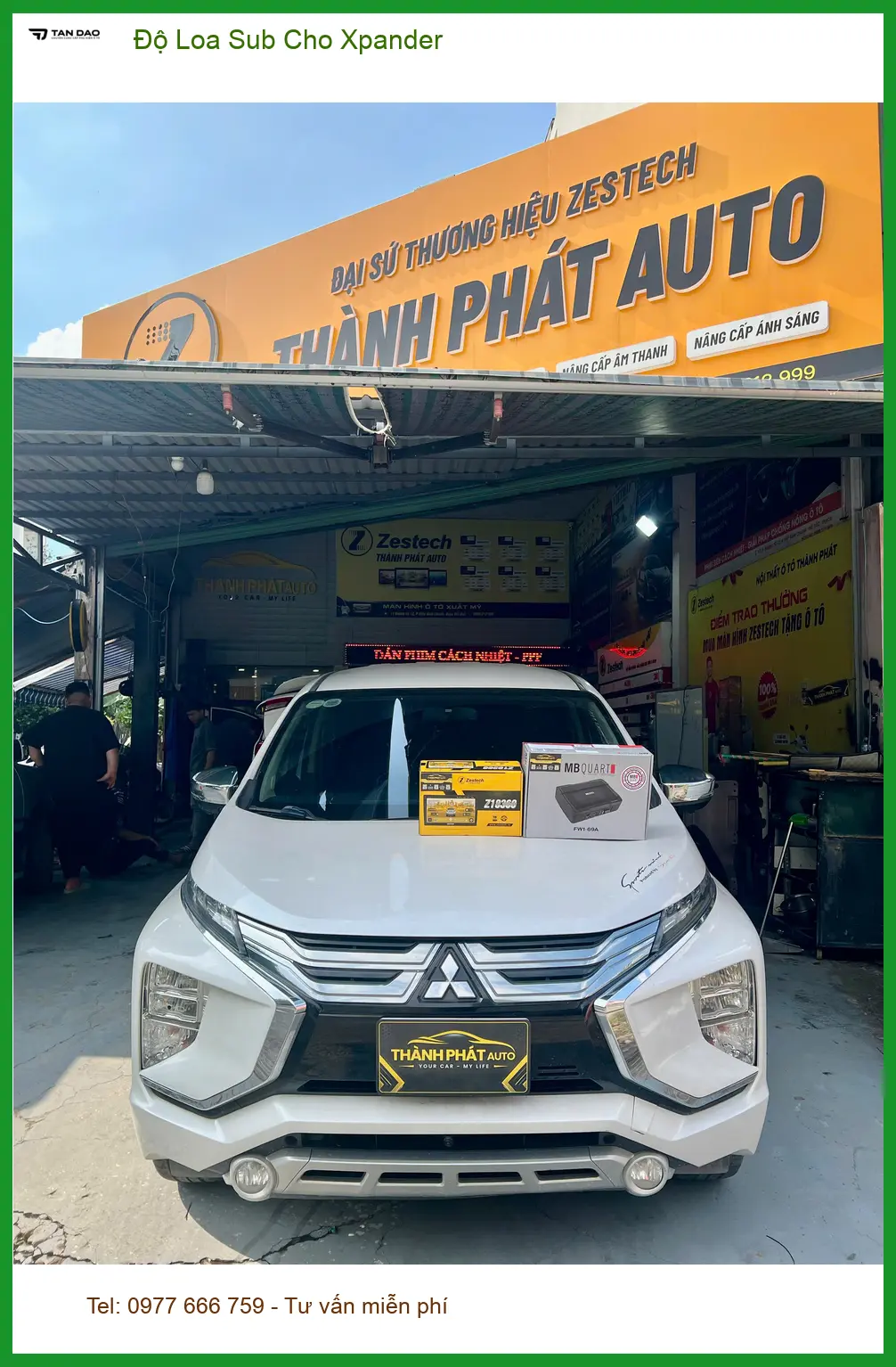 Anh Quang độ Loa Sub cho Xpander tại Thủ Đức, âm thanh trầm ấm uy lực