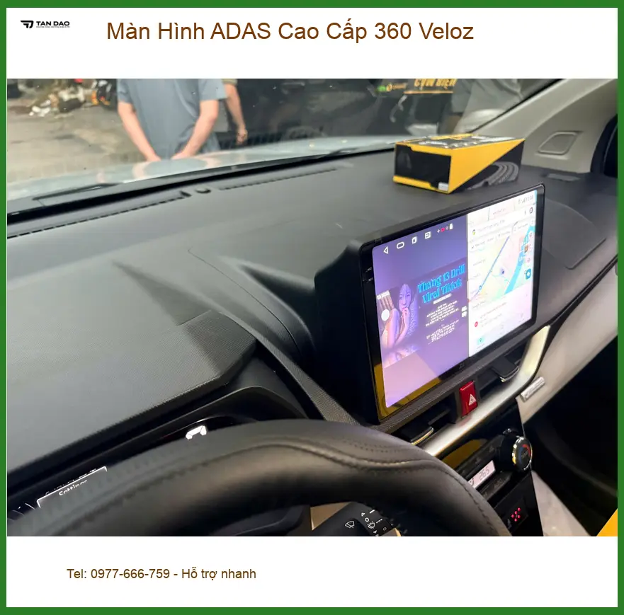 Cô Mai Ly nâng cấp Màn Hình ADAS Cao Cấp 360 Veloz tại Quận Thủ Đức. ảnh thực tế 2