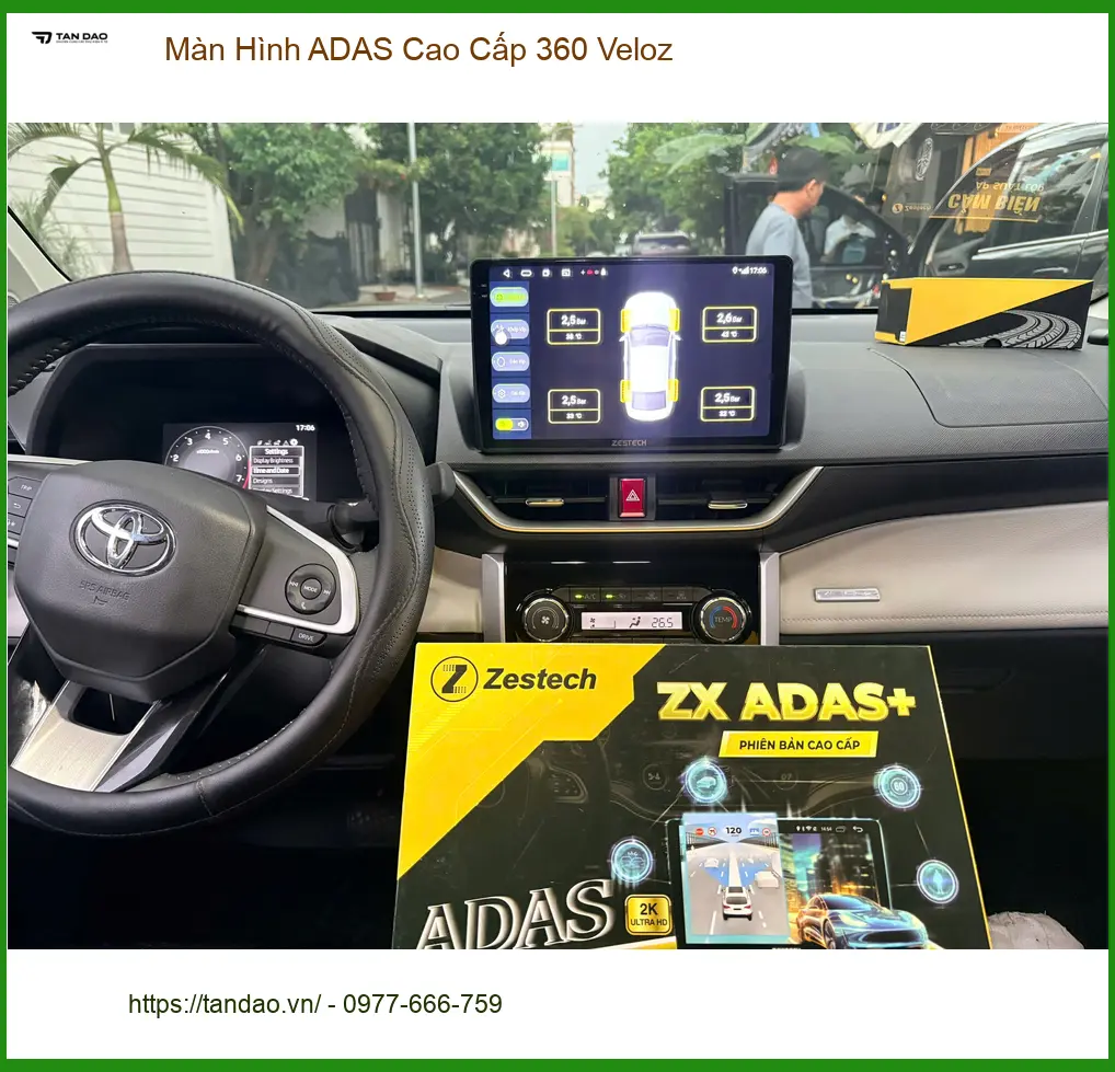 Cô Mai Ly nâng cấp Màn Hình ADAS Cao Cấp 360 Veloz tại Quận Thủ Đức. ảnh thực tế 4