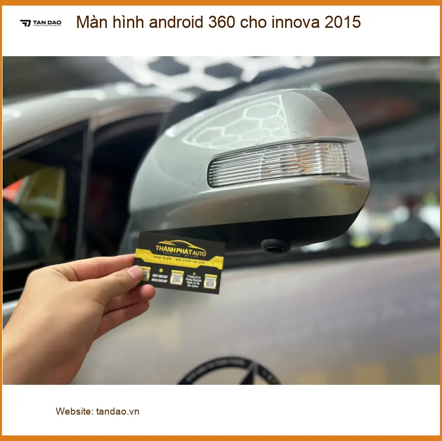 Chị Thanh lắp màn hình android 360 cho Innova 2015 Quận 1 để lái xe an toàn hơn ảnh thực tế 5