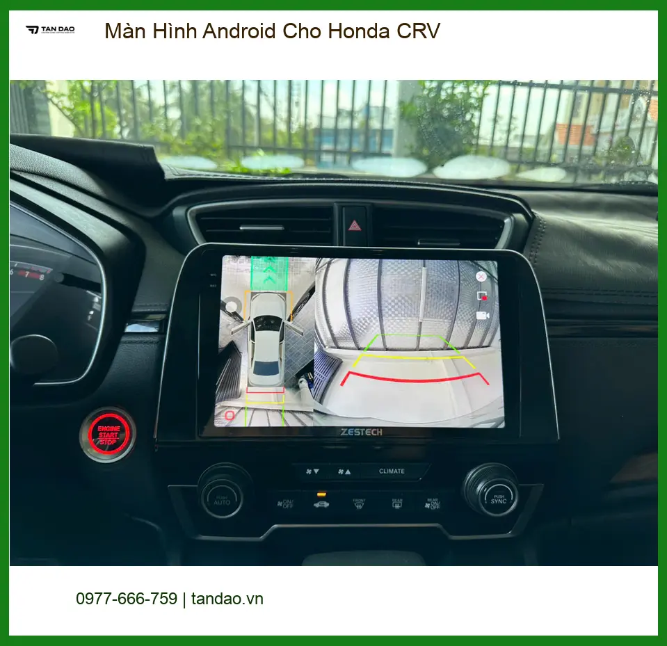 Chú Hùng gắn màn hình Android cho Honda CRV Quận 12 vì màn zin không có định vị. ảnh thực tế 2