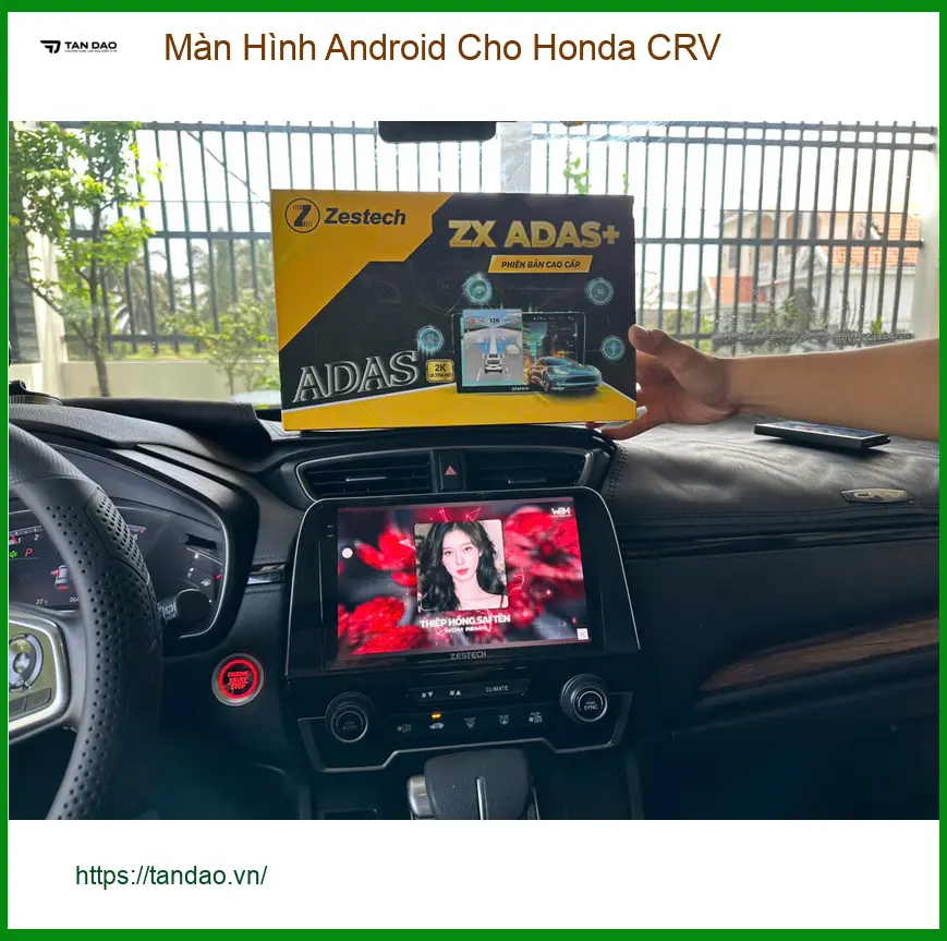 Chú Hùng gắn màn hình Android cho Honda CRV Quận 12 vì màn zin không có định vị. ảnh thực tế 3