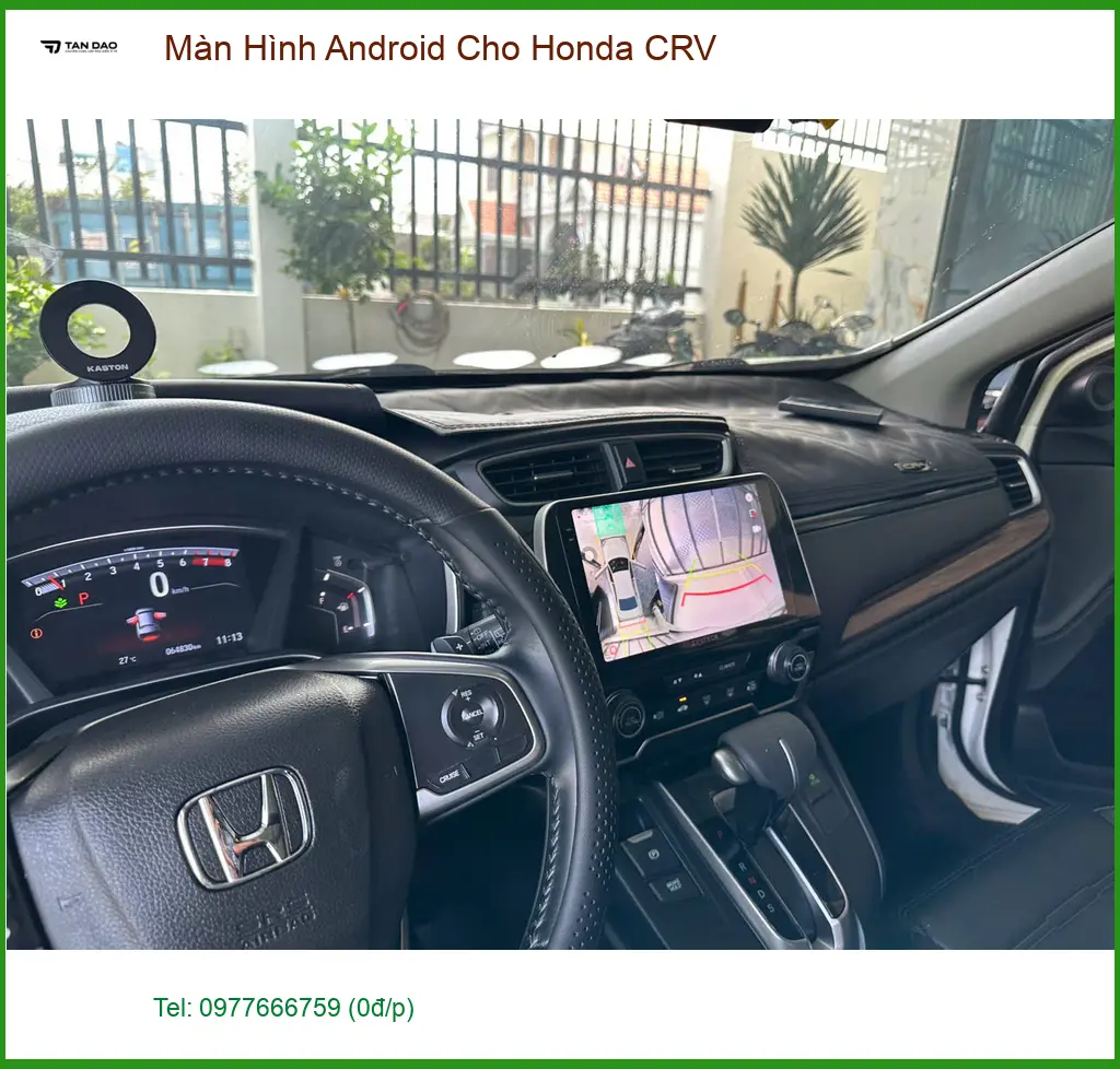 Chú Hùng gắn màn hình Android cho Honda CRV Quận 12 vì màn zin không có định vị. ảnh thực tế 4