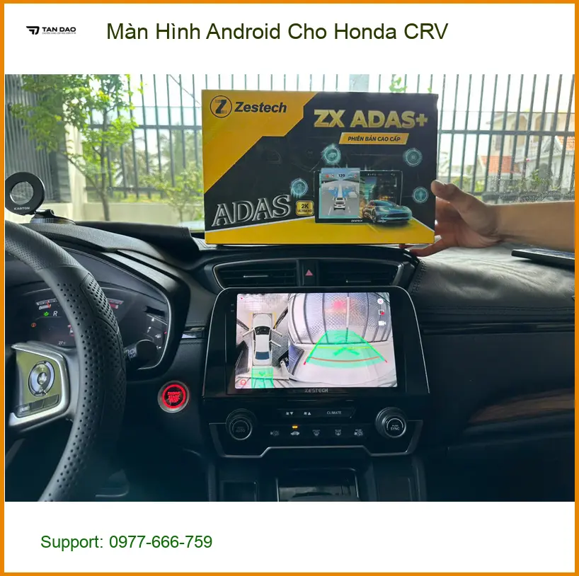 Chú Hùng gắn màn hình Android cho Honda CRV Quận 12 vì màn zin không có định vị. ảnh thực tế 5