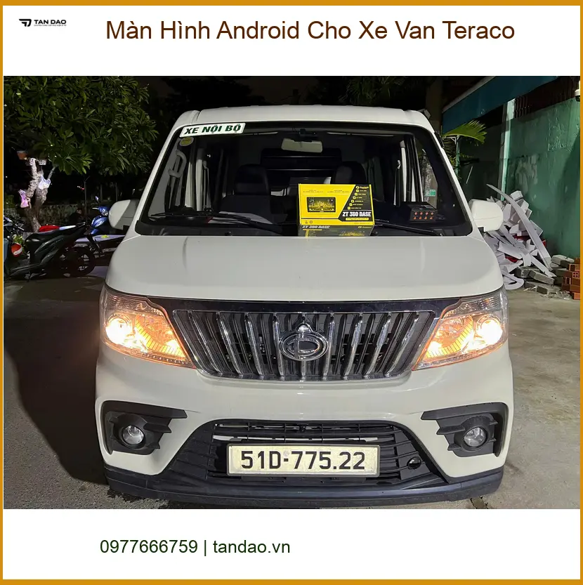 Chú Lộc lắp Màn Hình Android cho Xe Van Teraco tại Quận Thủ Đức vì màn zin quá cũ