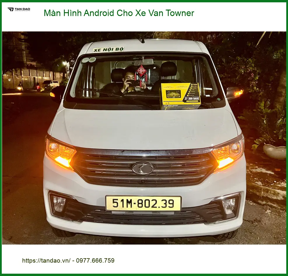 Anh Tấn lắp Màn Hình Android cho Xe Van Towner ở Quận Thủ Đức ảnh thực tế 2