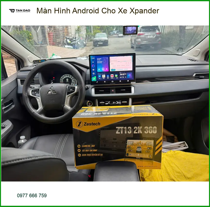 Anh Khải lắp màn hình Android cho Xpander tại Quận Thủ Đức vì cần giải trí đa nhiệm