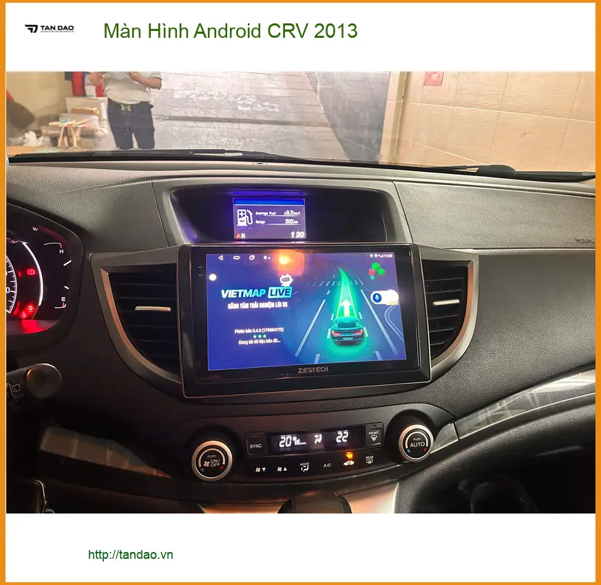 Anh Tấn nâng cấp Màn Hình Android CRV 2013 ở Quận 12 chính hãng ảnh thực tế 2