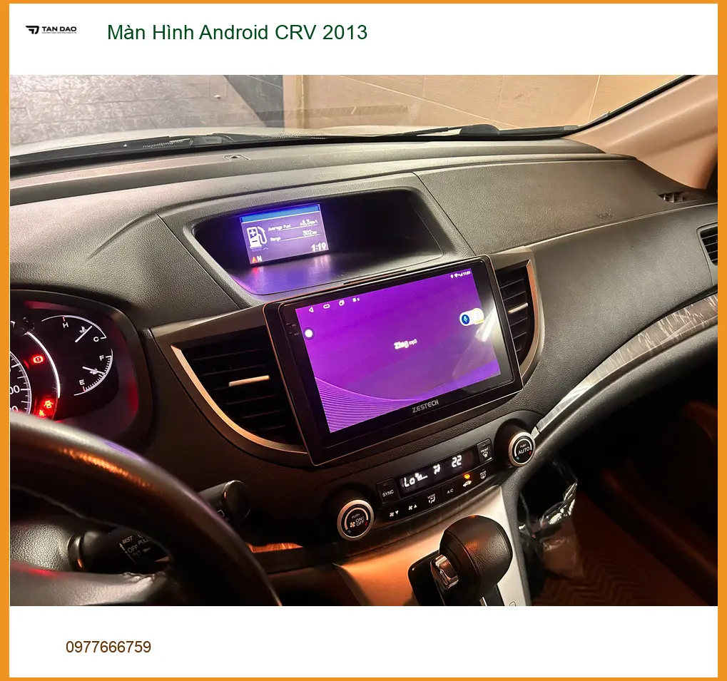 Anh Tấn nâng cấp Màn Hình Android CRV 2013 ở Quận 12 chính hãng ảnh thực tế 3