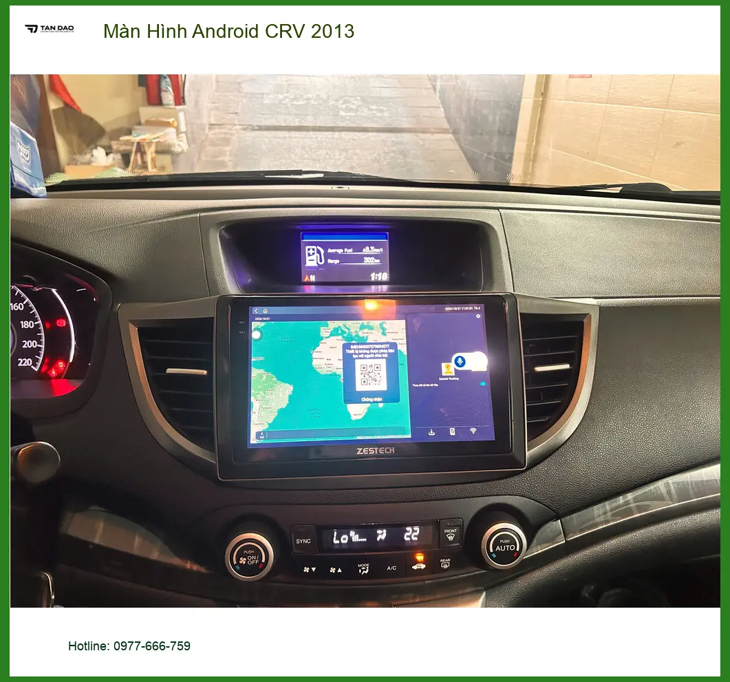 Anh Tấn nâng cấp Màn Hình Android CRV 2013 ở Quận 12 chính hãng ảnh thực tế 4