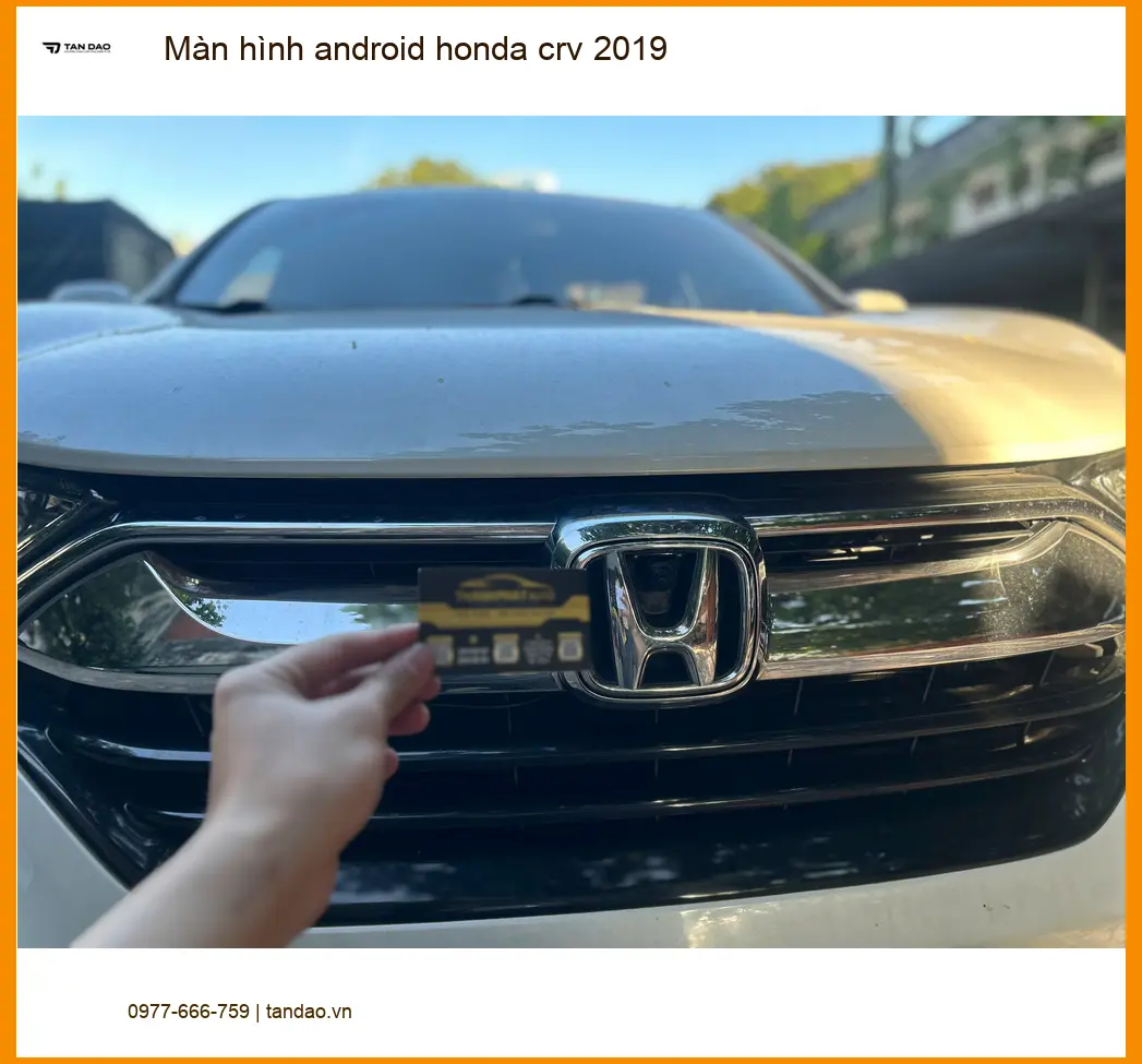Anh Duy lắp màn hình Android Honda CRV 2019 tại Quận 6 để tiện theo dõi bản đồ và giải trí ảnh thực tế 5