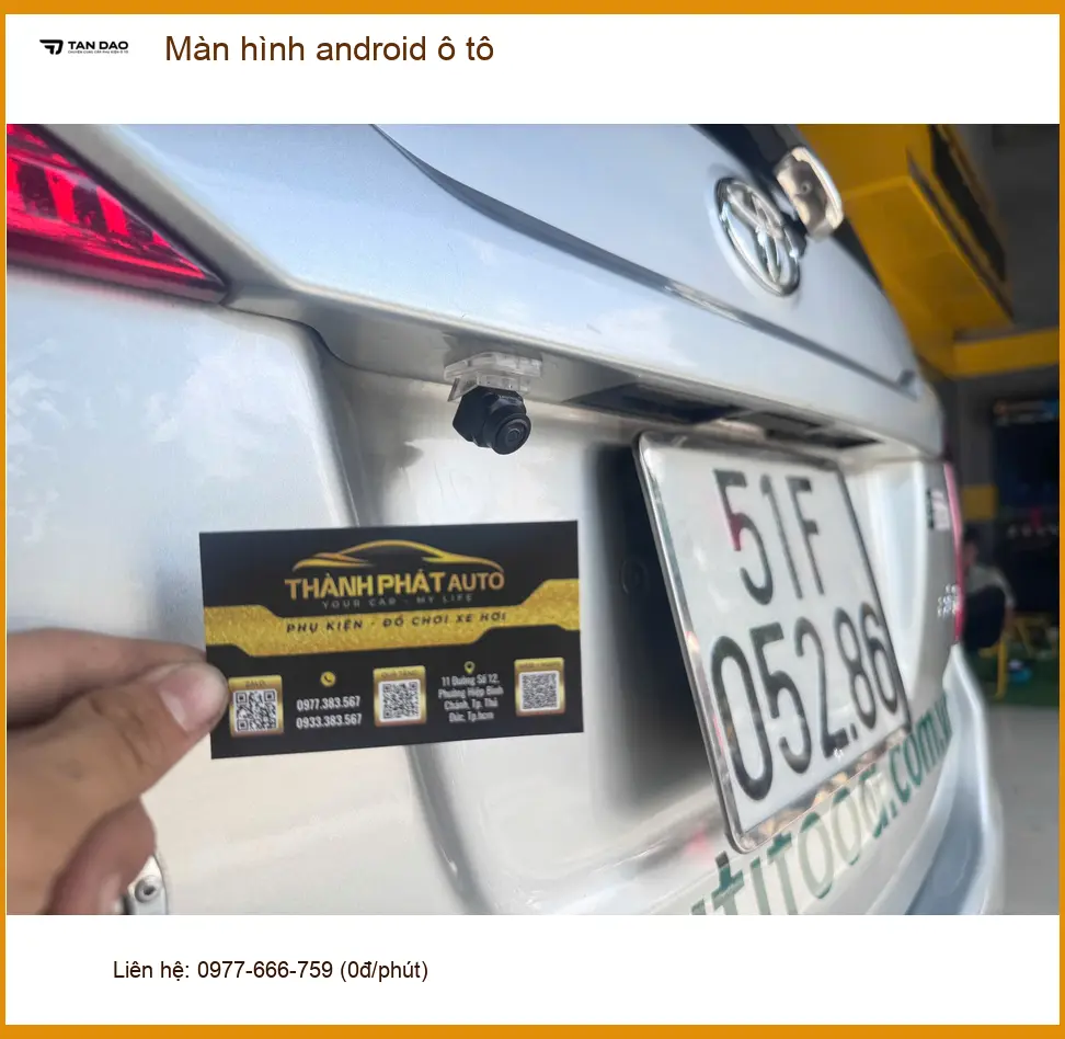 Anh Dũng nâng cấp màn hình android ô tô Hyundai Accent tại Cần Giờ vì màn hình zin hạn chế ảnh thực tế 2