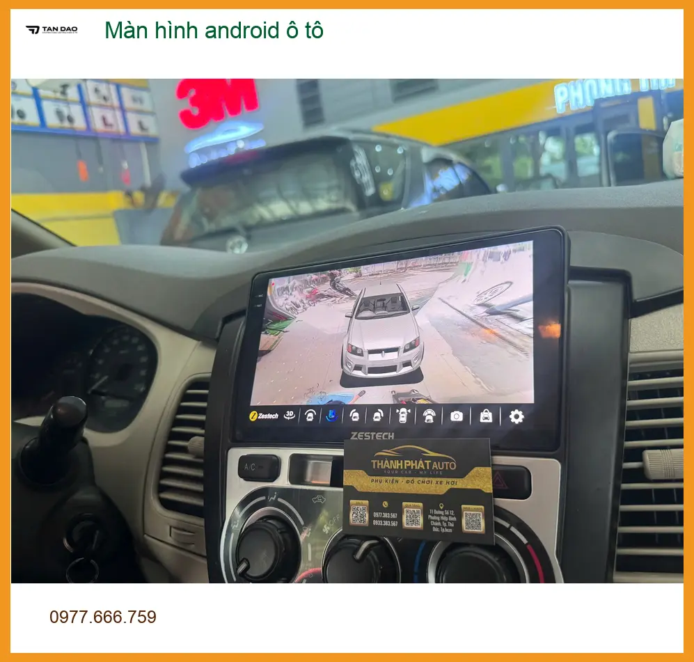 Chị Ngọc Anh nâng cấp màn hình android ô tô Toyota Camry tại Bình Chánh ảnh thực tế 3
