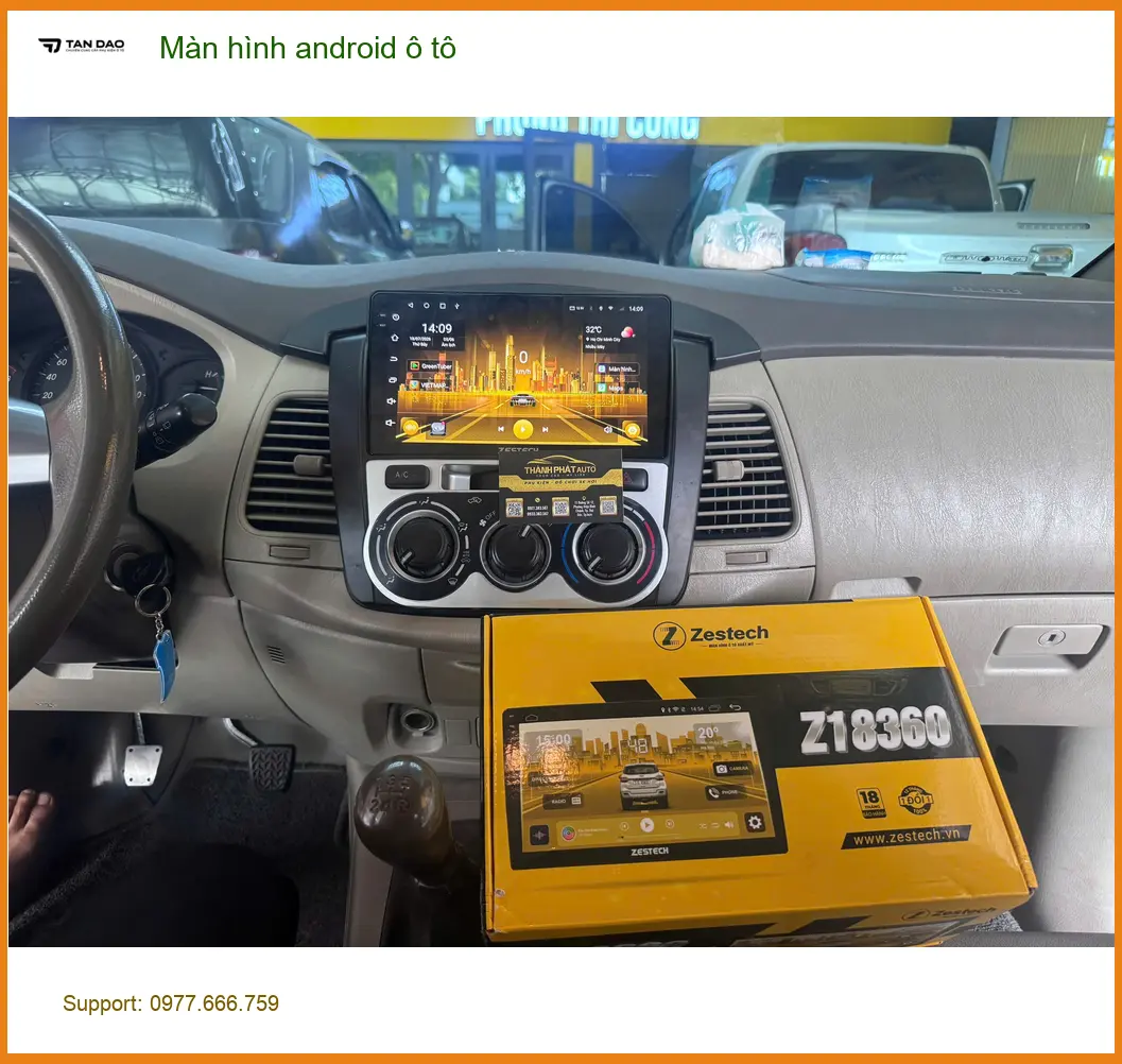 Anh Dũng nâng cấp màn hình android ô tô Hyundai Accent tại Cần Giờ vì màn hình zin hạn chế ảnh thực tế 5