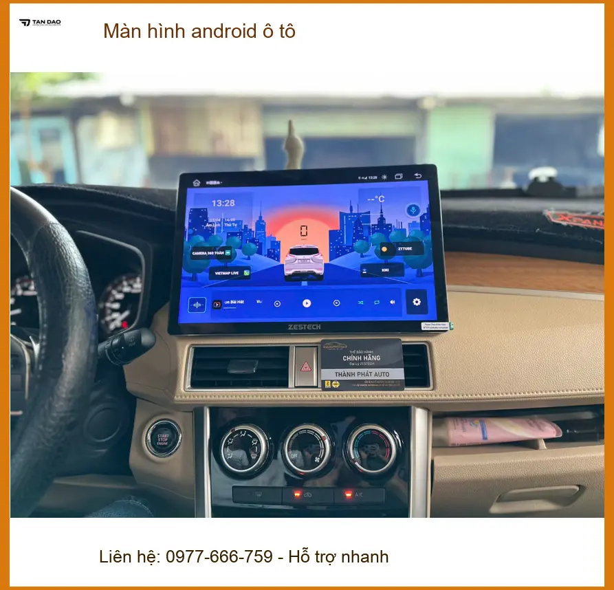 Anh Nam lắp màn hình android ô tô VinFast Lux A tại Quận Gò Vấp để nâng cấp giải trí
