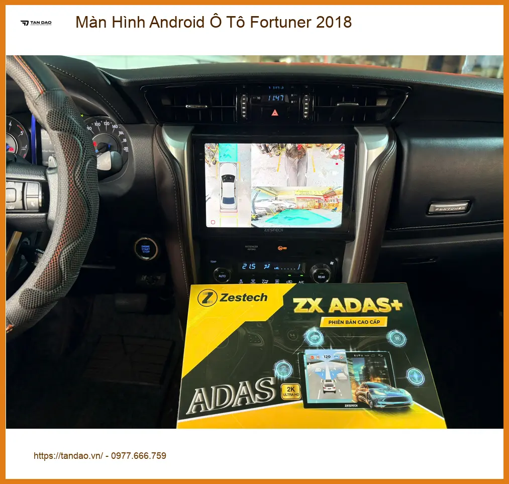 Anh Khải lắp Màn Hình Android Ô Tô Fortuner 2018 tại Quận Thủ Đức để nâng cấp trải nghiệm ảnh thực tế 5