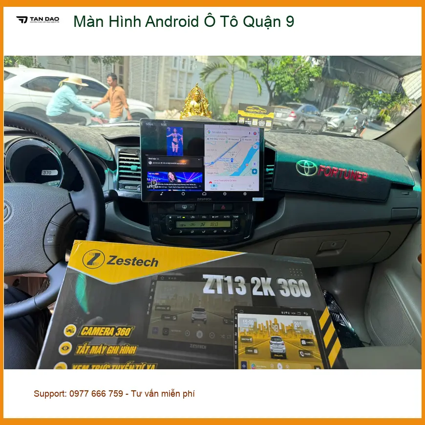 Anh Khải lắp màn hình Android ô tô cho Honda CR-V tại Quận 9 để tiện di chuyển