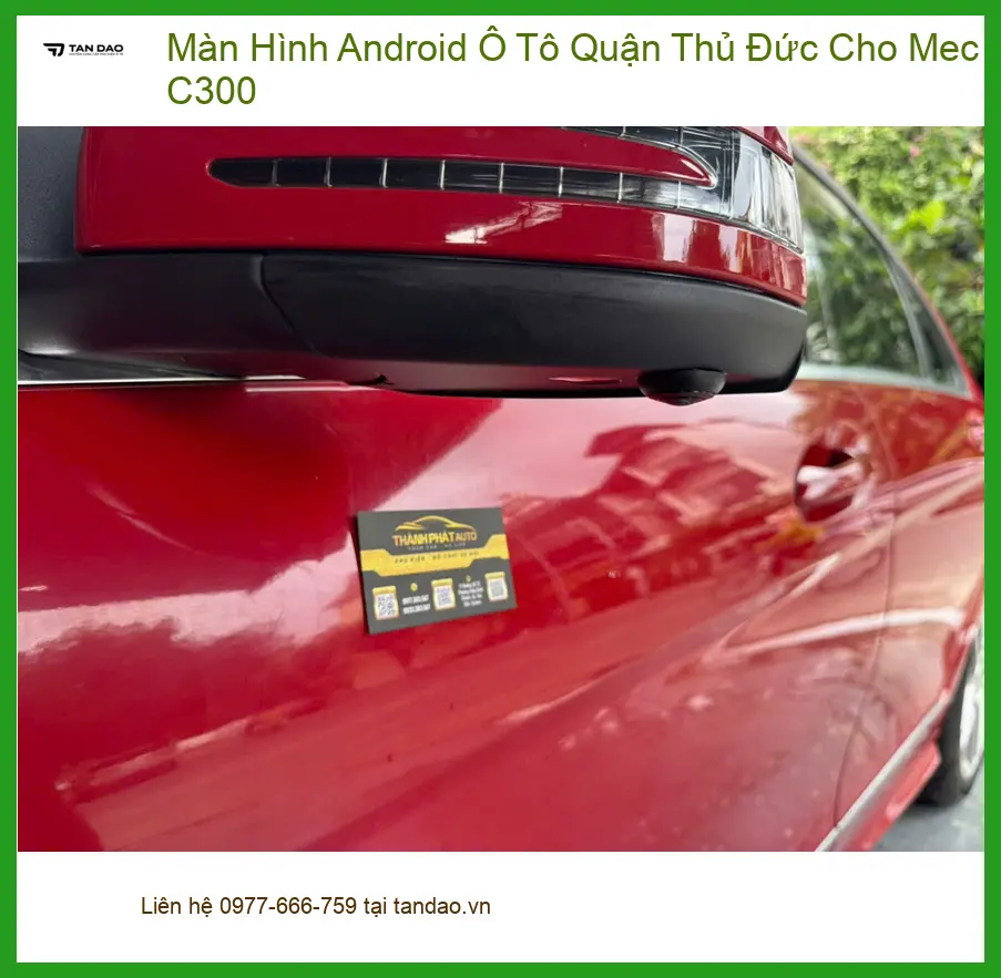 Chị Linh lắp Màn Hình Android Ô Tô cho Mec C300 ở Thủ Đức ảnh thực tế 2