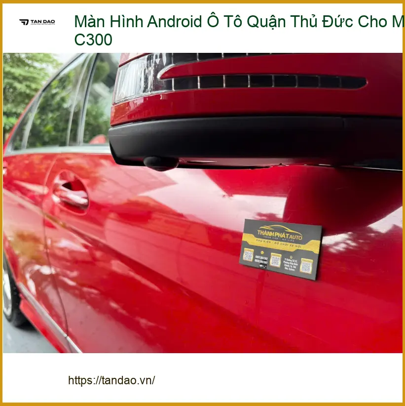 Chị Linh lắp Màn Hình Android Ô Tô cho Mec C300 ở Thủ Đức ảnh thực tế 3