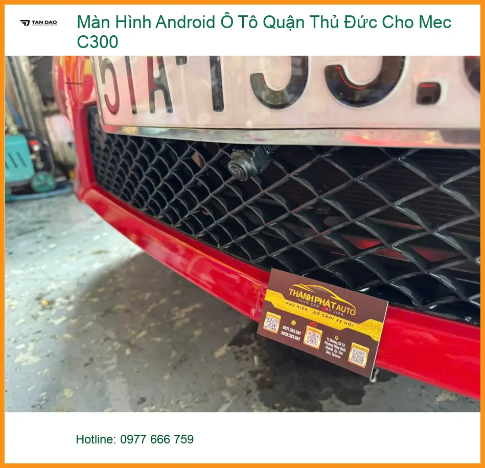 Chị Linh lắp Màn Hình Android Ô Tô cho Mec C300 ở Thủ Đức ảnh thực tế 4