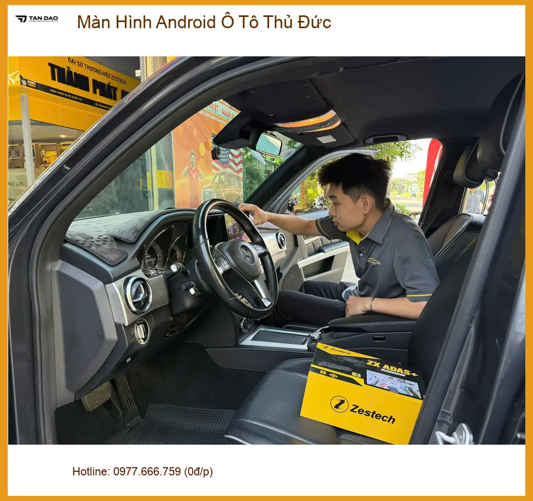 Chị Thảo lắp Màn Hình Android Ô Tô cho Hyundai Accent tại Thủ Đức để tiện xem bản đồ