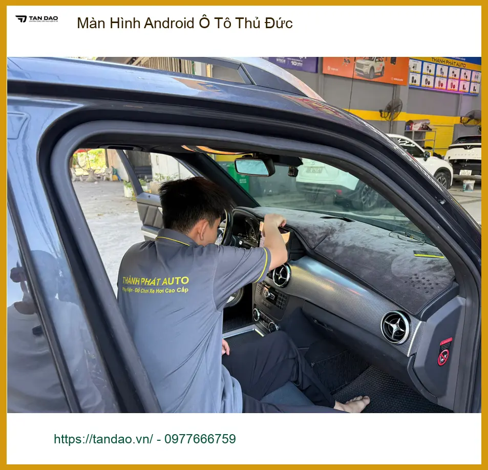 Chị Thảo lắp Màn Hình Android Ô Tô cho Hyundai Accent tại Thủ Đức để tiện xem bản đồ ảnh thực tế 2