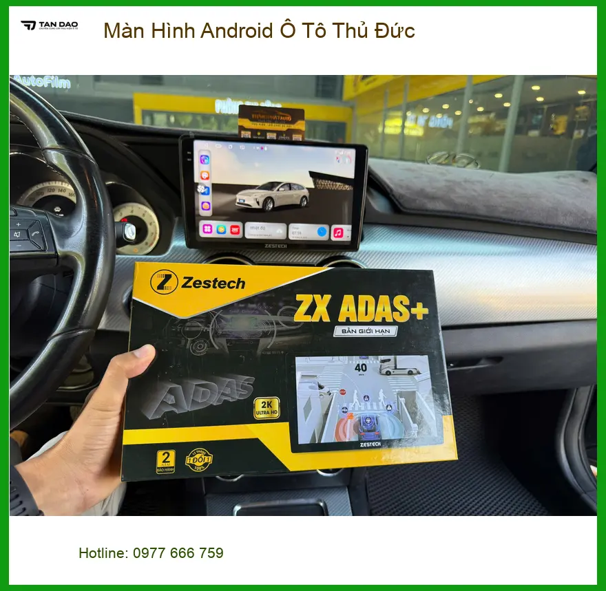 Chị Thảo lắp Màn Hình Android Ô Tô cho Hyundai Accent tại Thủ Đức để tiện xem bản đồ ảnh thực tế 5