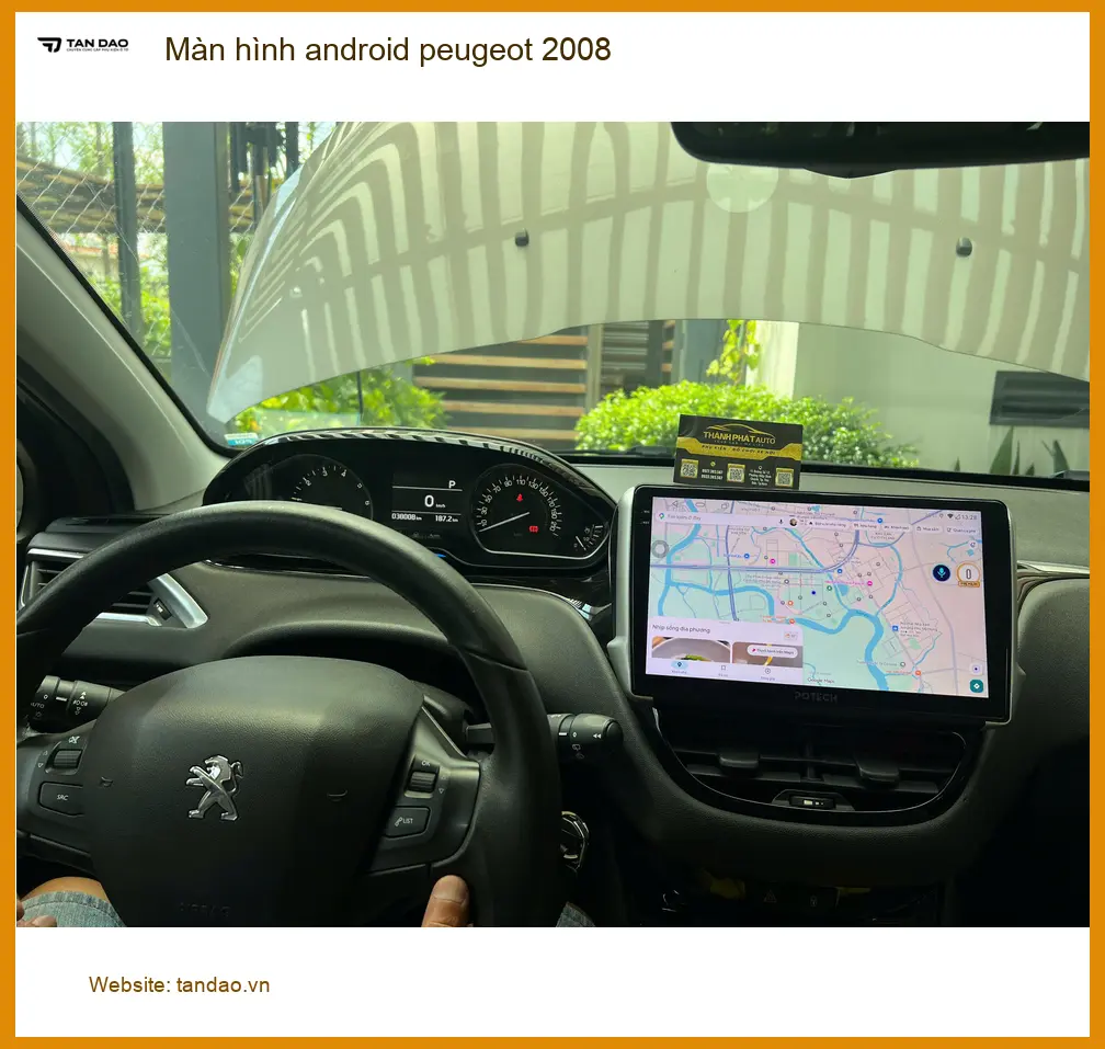 Anh Đình lắp màn hình Android Peugeot 2008 tại Bình Chánh để trải nghiệm giải trí tốt hơn ảnh thực tế 3