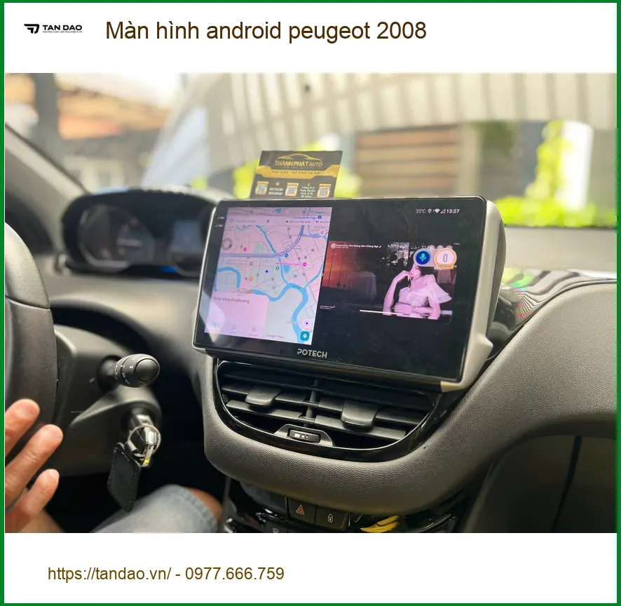 Anh Đình lắp màn hình Android Peugeot 2008 tại Bình Chánh để trải nghiệm giải trí tốt hơn ảnh thực tế 5