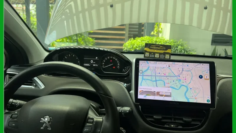 Anh Lâm lắp màn hình Android Peugeot 2008 tại Gò Vấp vì màn zin thiếu tính năng giải trí