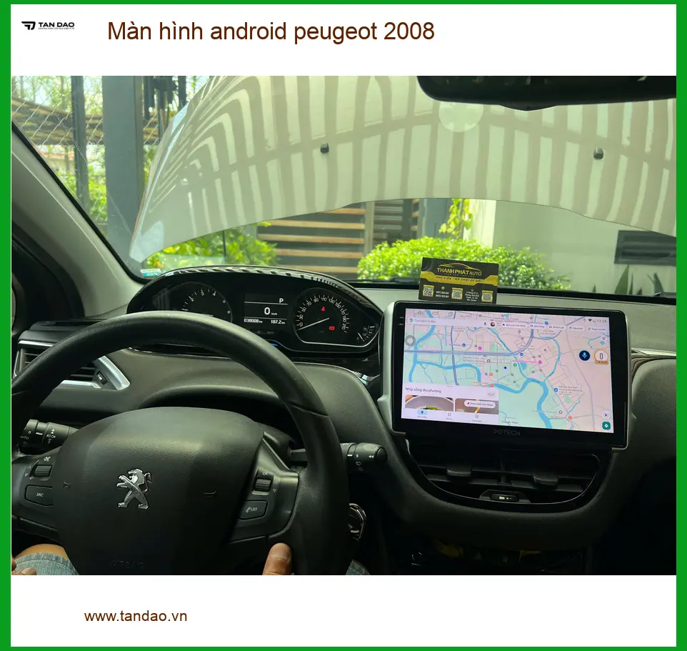 Anh Lâm lắp màn hình Android Peugeot 2008 tại Gò Vấp vì màn zin thiếu tính năng giải trí