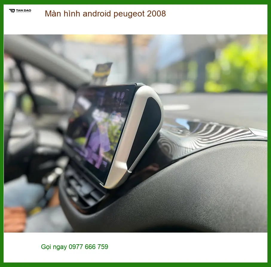 Anh Lâm lắp màn hình Android Peugeot 2008 tại Gò Vấp vì màn zin thiếu tính năng giải trí ảnh thực tế 2
