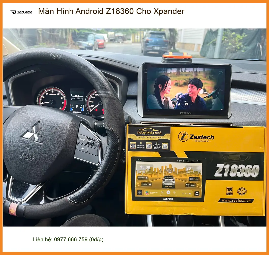 Chị Hằng lắp Màn Hình Android Z18360 cho Xpander ở Thủ Đức tiện lợi ảnh thực tế 2