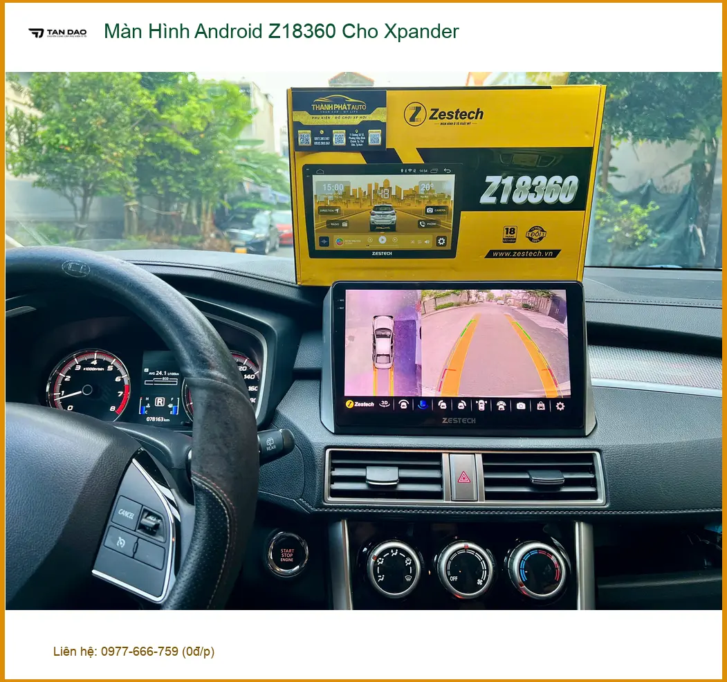 Chị Hằng lắp Màn Hình Android Z18360 cho Xpander ở Thủ Đức tiện lợi ảnh thực tế 3
