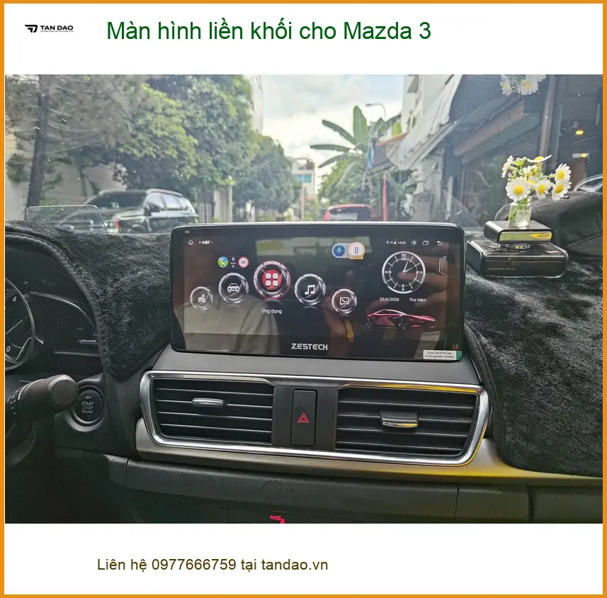 Anh Tú lắp màn hình liền khối cho Mazda 3 tại Quận 1 nâng cấp trải nghiệm lái ảnh thực tế 4