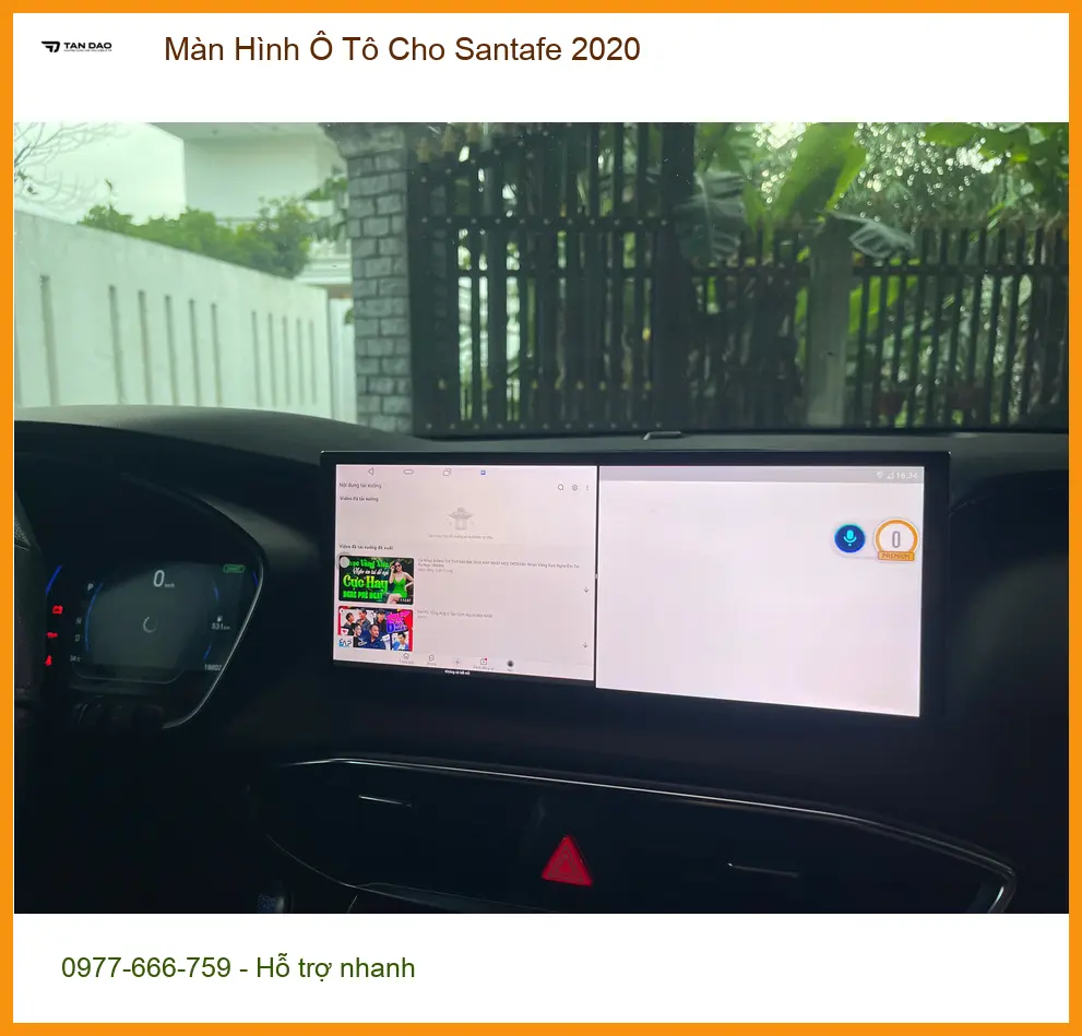 Anh Cường lắp Màn Hình Ô Tô Santafe 2020 Quận 12 chính hãng, bảo hành lâu dài. ảnh thực tế 5