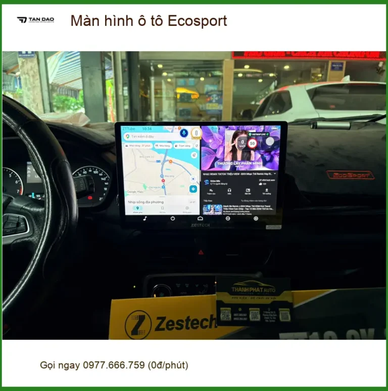 Anh Tùng lắp màn hình Android cho Ford Ecosport tại Quận Gò Vấp vì màn zin đã cũ