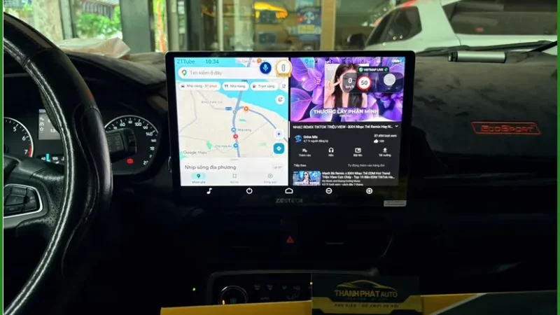 Anh Tùng lắp màn hình Android cho Ford Ecosport tại Quận Gò Vấp vì màn zin đã cũ