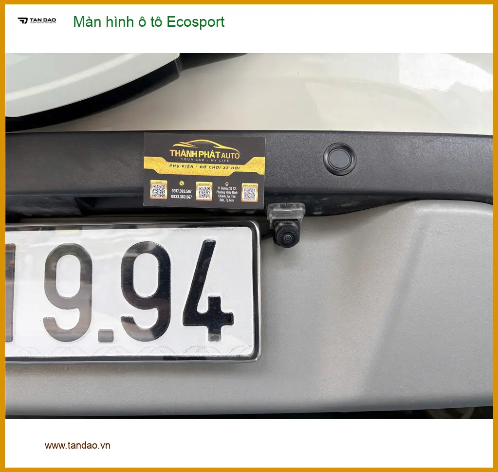 Anh Tùng lắp màn hình Android cho Ford Ecosport tại Quận Gò Vấp vì màn zin đã cũ ảnh thực tế 4