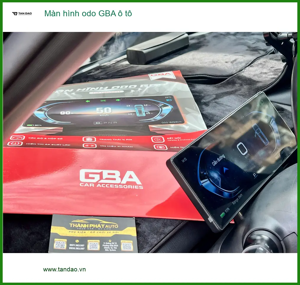 Anh Nhật nâng cấp màn hình odo GBA ô tô cho Honda CRV tại Quận 7 vì màn zin đã cũ ảnh thực tế 2