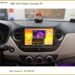Anh Trường lắp màn hình Potech Hyundai i10 ở Bình Chánh để tăng tiện ích