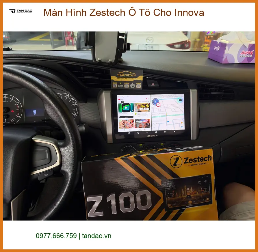 Anh Đăng lắp màn hình Zestech ô tô cho Innova tại Quận 9 ảnh thực tế 2