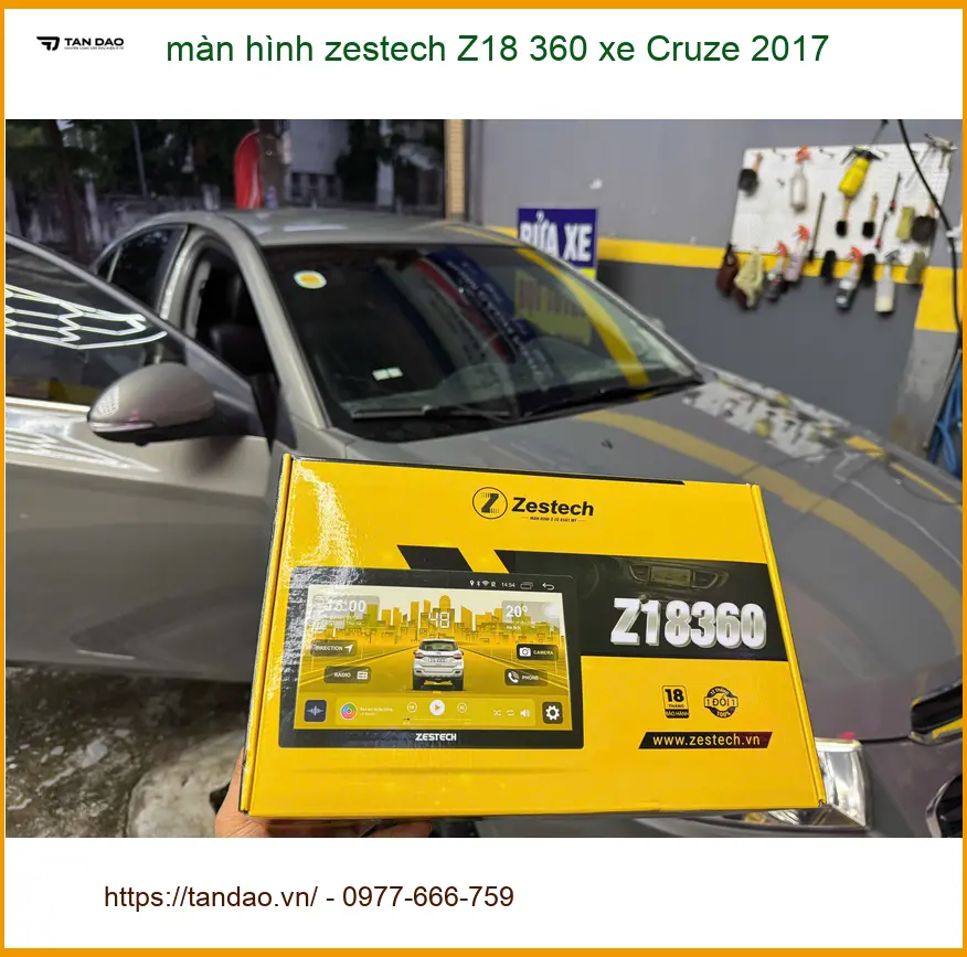 Anh Cường lắp màn hình Zestech Z18 360 cho Cruze 2017 tại Quận 3 ảnh thực tế 3